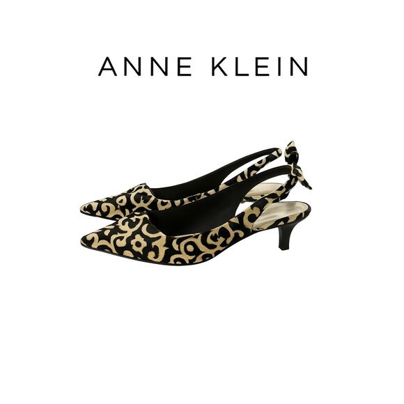 Anne Klein iFlex Black & White Kitten Heels Sz. 11 - Picture 2 of 7